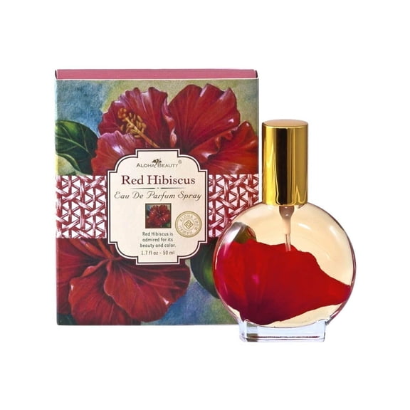 Aloha Beauty Red Hibiscus Eau de Parfum, Perfume for Women, 1.7 fl oz Spray