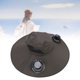 thumbnail image 1 of Sombrero De Ventilador Con Energía Solar, Ancho De Cubo De Pesca Al Aire Libre De Borde Con 2 Ventiladores De Velocidad Ajustable USB Recargable Para Caminar Para Acampar, 1 of 7