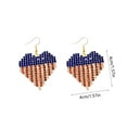 thumbnail image 3 of BGZLEU 4th of July Patriotic Earrings, US Flag Earrings for Women, USA Patriotic Red White Blue Cubic Zirconia Crystal Earring, American Independence Memorial Day Jewelry Gift, 3 of 6