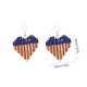 thumbnail image 3 of Pendientes Del Día de La Independencia, Diseño Patriótico En Forma de Corazón, Detalles de Diamantes de Imitación En Rojo, Blanco y Azul, Perfectos para Fiestas, Día de Los Caídos, Tamaño de 4 X 4 Cm, 3 of 6