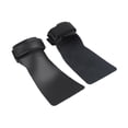 thumbnail image 4 of 2 piezas de agarre a mano para correa para la muñeca de cuero de levantamiento de pesas para el gimnasio de deportes de fitness negro, 4 of 8
