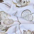 thumbnail image 4 of Fabric Mart Direct Pearl Beige, Light Olive Green Cotton with Embroidery Fabric by the Yard, 44 inches or 112 cm Width Beige Cotton Fabric, 1 Yard Floral Cotton Upholstery Fabric For Curtains, Pillows, 4 of 7