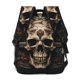 thumbnail image 4 of Balery Metal Style Horned Skull Mochila Escolar Impresa, Mochila Ligera para Viajes Casual, Mochila Duradera y Cómoda Multifuncional, Mochila para Laptop-One Size, 4 of 5