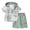 Light Green, variant on Fdqin Boys Shorts Sets 2Pcs Plaid Short Sleeve Hooded Button Shirt and Jogger Shorts Summer Outfits for Kids Blue 7-8 Years