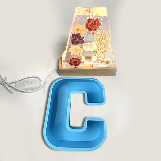 uhnmki DIY Mold 26 Mold Alphanumeric English Cake Silicone Alphanumeric Cake Crystal Cake Mould