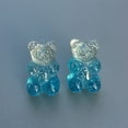 thumbnail image 7 of Grofry Women Earring,Candy Color Cartoon Gummy Bear Ear Stud Jewelry Gift 6#, 7 of 7