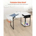 thumbnail image 5 of KFFKFF Multipurpose Sewing Machine Table with Drawers, Foldable Side Shelf, Adjustable Storage, Steel Frame, Versatile Desk for Home, Studio, or Educational Use, 5 of 9
