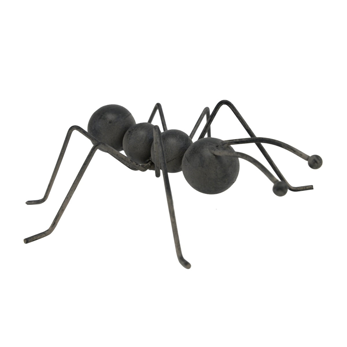 Metal Black Ant Figurine Outdoor Insect Statue Garden Lawn Yard Art Home Decor 