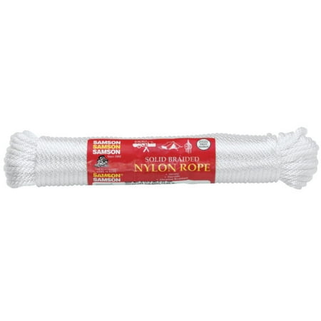 

Samson® #6 Solid Braided Nylon Rope 475 Ft White