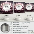 thumbnail image 4 of Designart "Blooming Magical Pink Lotus Ethereal Blossom III" Lotus Pink Large Square Mirror - Square Bedroom Mirror Printed Wall Decor - Modern Square Printed Wall Mirror Art, 4 of 5