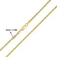 thumbnail image 2 of 14K Yellow Gold Filled 2.1MM Rope Chain with Lobster Clasp  - 18 Inch, 2 of 6