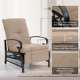 thumbnail image 5 of MAISON ARTS  Adjustable Recliner Lounge Chair & Bistro Table Set - Perfect for Outdoor, Patio, Garden, and Porch Beige N/A 1-Piece, 5 of 5