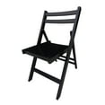 thumbnail image 5 of Imerelez Slatted Wood Folding Special Event Chair - Black, Set of 4, Foldable Style, 5 of 9