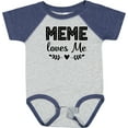 thumbnail image 3 of Inktastic Meme Loves Me Baby Clothes Girls Baby Bodysuit, 3 of 5