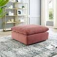 thumbnail image 2 of Accent Chair Ottoman, Velvet, Pink, Modern Contemporary Urban Design, Living Lounge Room Hotel Lobby Hospitality, 2 of 7