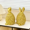 thumbnail image 2 of OEFNTAC Easter Rose Rabbit Resin Figurine Elegant Spring Table Decor Durable Cute Centerpiece Indoor Outdoor Shelf Accent Collectible Holiday Decorative Object, 2 of 4