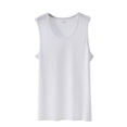 thumbnail image 2 of LEKWK Mens Mesh Tank Top Sleeveless Crewneck See Through Breathable Lightweight Athletic Workout Tees Gym Basketball Training Tops Shirts White XXXXL, 2 of 5