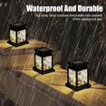 thumbnail image 4 of Solar Candle Lantern Outdoor with 30 LEDs LED Solar Lantern IP44 Waterproof Hanging Lantern Light Auto ON/OFF Solar Landscape Light for Garden Path Yard Patio Driveway Walkway, 4 of 7