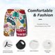 thumbnail image 3 of Balery London Symbols Bañador para hombre, shorts de playa de secado rápido con entrepierna y forro de compresión-Medium, 3 of 6