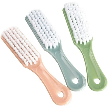 

3pcs Handle Grip Nail Brush Fingernail Scrub Cleaning Brushes Clothes Shoes Scrubbing Brushes Home Laundry Cleaning Tool