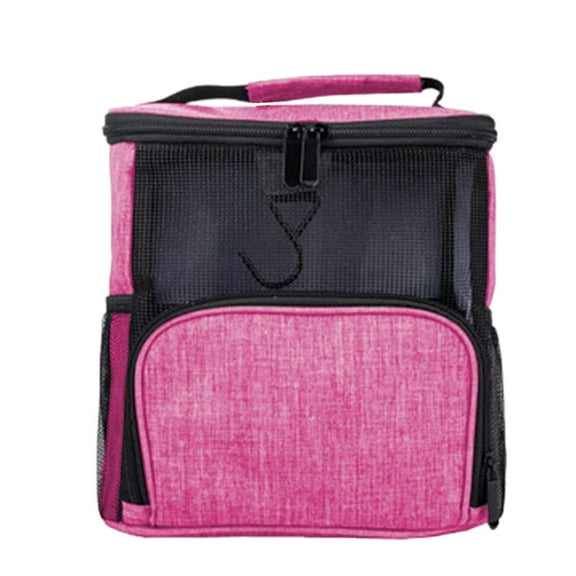 Travel toiletry Bag, Cosmetic Organizer, Large Mesh Hanging Wash Bag with Zipper for Makeup Shampoo Bathroom Essentials, Portable Beach Bag, Lightweight, Multi-Functional