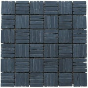 Intrend Tile LS016-S Alternate Pattern Mosaic - Black Slate