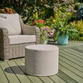 thumbnail image 2 of Better Homes & Gardens 20" Round Outdoor Pouf Ottoman, 1-Piece, Cream Boucle, 2 of 7