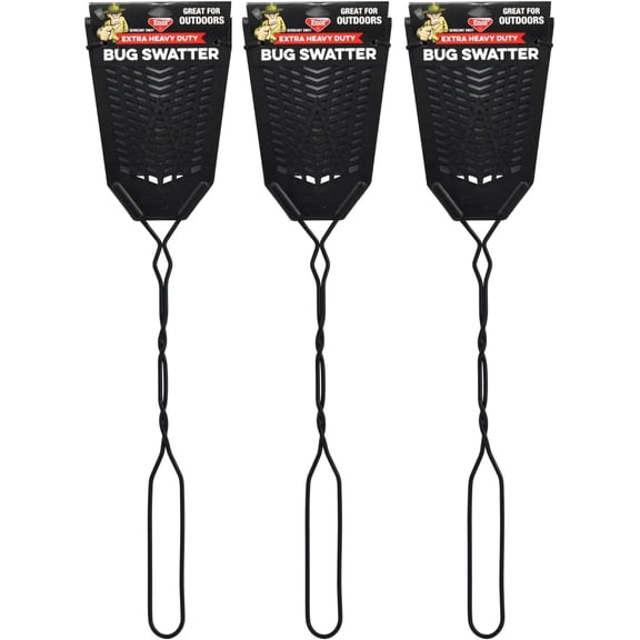 Sergeant Swat Bug Swatter - 3 Pack - Heavy Ultra Duty Manufactured Flyswatter - Environmentally Conscious, Effective, and Inexpensive Method to Control Flying Insects