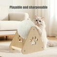 thumbnail image 5 of OEFNTAC Home and Kitchen Sisal Cat Scratching Ball Roller Climbing Frame Durable No Shedding Entertainment Scratcher for Cats Play 7.09x7.09x4.72in, 5 of 6