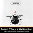 thumbnail image 4 of Horno tostador eléctrico Sunvivi de 26 cuartos de galón con tapa de visualización, color blanco, 4 of 8