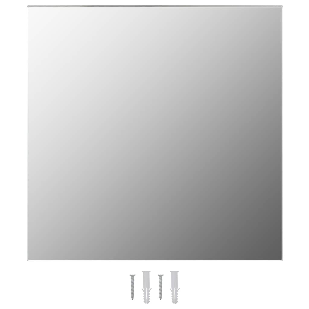 Kepooman Square Decoration Mirror for Living Room, 15.7" X 15.7", Sliver Kepooman Square Decoration Mirror for Living Room, 15.7" X 15.7", Sliver