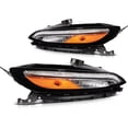 thumbnail image 2 of For 2014-2018 Jeep Cherokee Chrome Headlights Assembly Pair w/LED DRL Left+Right, 2 of 12