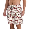 thumbnail image 2 of Balery Mushroom Traje de Baño Estilo Hawaiano para Hombre, Shorts de Secado Rápido con Bolsillos-Large, 2 of 6