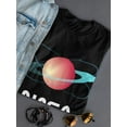thumbnail image 3 of NASA Nasa Atom Like Planet Shaped T-Shirt Women -NASA Designs, Female Small, 3 of 4