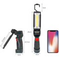 thumbnail image 5 of Luz de trabajo COB de bolsillo LED, luz de inspección recargable USB portátil con base magnética, linterna ultrabrillante de 5 modos de luz para taller de bricolaje Zhivalor WLJ-4156, 5 of 5