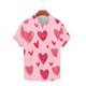thumbnail image 2 of Ceisia Fashion Unisex Men Women Casual Short Sleeve Printed Turndown Collar Button Gift Shirt, 2 of 5