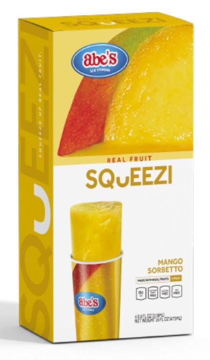 SQUEEZI MANGO, Squeezi Real Fruit Mango 4pk