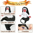 thumbnail image 2 of Duuclume Pet Halloween Costumes Funny Knight Sadako Dog Transformation Clothes M, 2 of 6