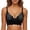 Black, variant on Women's Seamless Comfort Bra for Everyday Soft Support and Versatile Wear with Pure Color Design