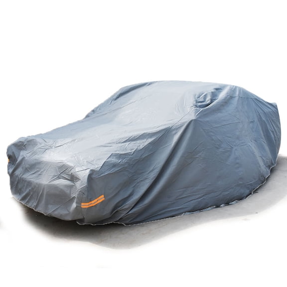 LABLT 7 Layers Full Car Cover Outdoor Waterproof Rain UV Scratch Resistant 3XXL Gray Fits select: 2013-2014 CHEVROLET MALIBU 2LT, 2010 CHEVROLET MALIBU 1LT