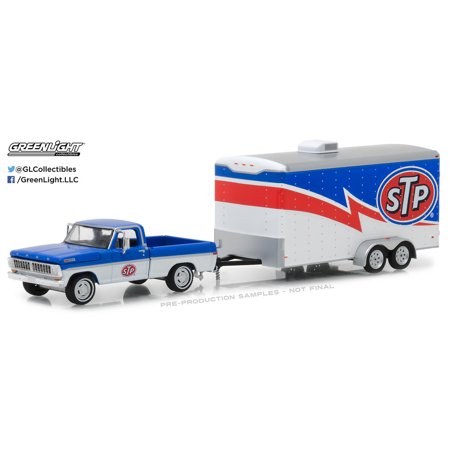 Greenlight 1:64 Hitch & Tow 12 1970 Ford F-100 STP and STP Racing Trailer
