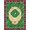 Green Red Navy, Pattern 6, variant on ODIKA Field Vintage Sport Emblem With Star Border And Diamond Layout Baseball Flowing Pet Friendly & Kids Safe Play for Playroom, Bedroom, Reading Nook