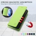 thumbnail image 5 of for Samsung Galaxy A70 Phone Case Wallet Protective Case leather Cover with magnetic closed cGrass Greenit card slot shockproof protection phone case, 5 of 7