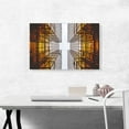 thumbnail image 2 of ARTCANVAS Architecture Top Of The Buildings Office decor Canvas Art Print - Size: 26" x 18" (1.50" Deep), 2 of 9