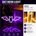 thumbnail image 4 of ShengapQ Flying Neon LED Light, Halloween Party Decor, Flashing Backboard Sign, Waterproof Decorative Lighting for Home, Festive Indoor and Outdoor Halloween Decoration, Eye-catching Neon Decoration, 4 of 5