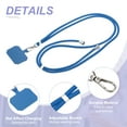 thumbnail image 3 of Uxcell Smart Phone Lanyard, Universal Adjustable Phone Strap Crossbody Lanyard Fits Most Smartphones, Sky Blue, 3 of 7