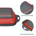 thumbnail image 3 of Unique Bargains Collapsible Colander Set Silicone Foldable Food Strainer for Vegetables Red, 3 of 6
