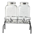 thumbnail image 3 of Dispensador de Bebidas 4L Soledad 2 Piezas Botellas de Vidrio con Soporte para Fiesta, 3 of 7