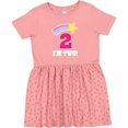 thumbnail image 3 of Inktastic 2nd Birthday 2 Year Old Girls Rainbow Star Girls Toddler Dress, 3 of 5