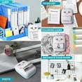 thumbnail image 5 of Mini Photo Pocket Printer Portable Ink-free Thermal 57mm Sticker Trans Paper Wireless BT 200dpi Android IOS Printing Machine (C9 Blue with 13Roll), 5 of 7